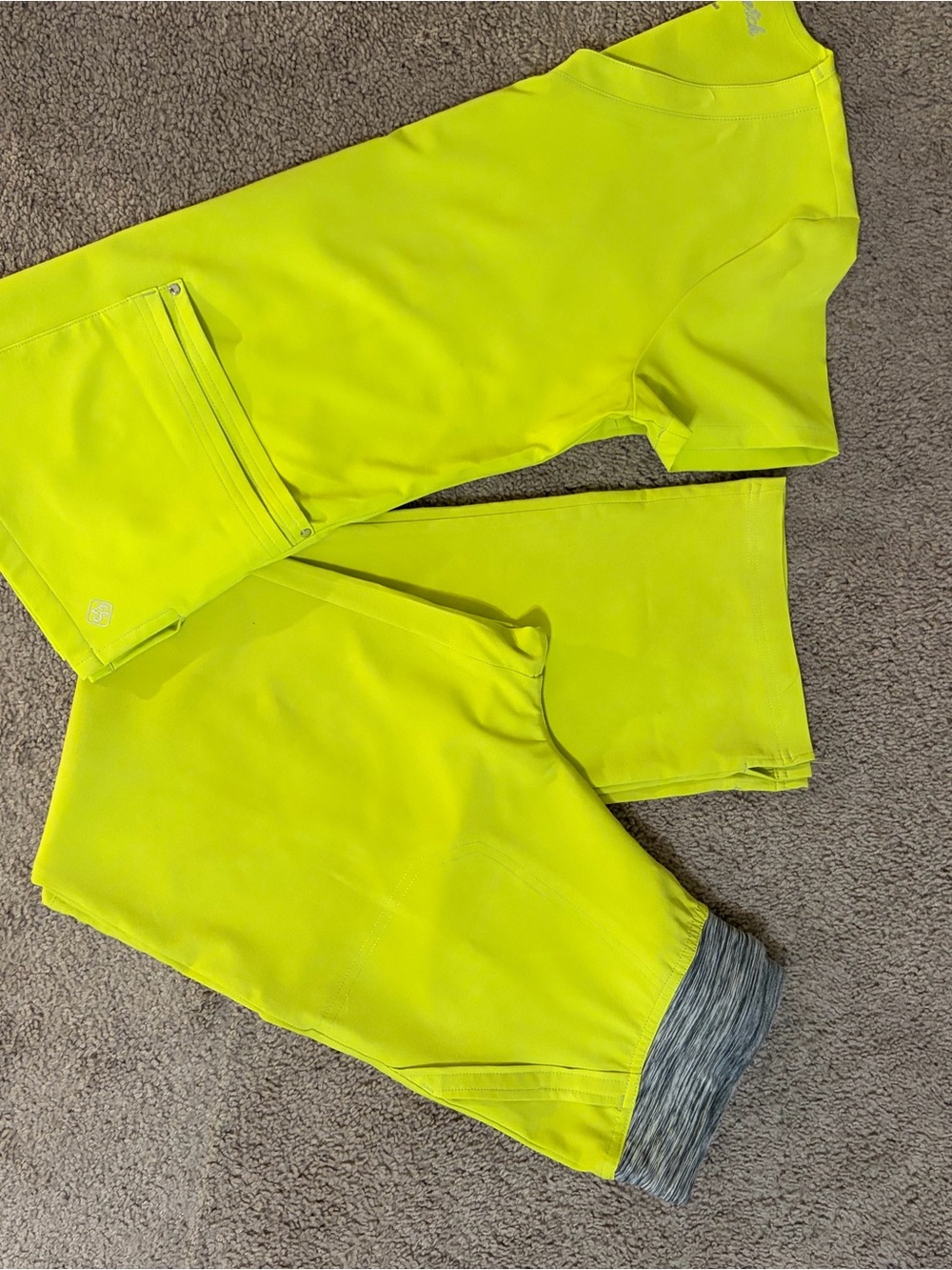 Easy Stretch Neon Yellow Scrub Set